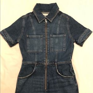 Reformation denim jumpsuit